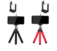 2 Piezas Mini Tripode, Se Puede Girar Mini Flexible Tripode Palo, Mini TrípodeCámara, Mini Tripode Móvil Portátil, Mini Trípode Pulpo, para Smartphone y Cámara, Selfies Grabación De Vídeo