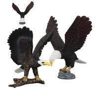 2 Piezas Modelo De Águila Calva De Simulación,Figuras Artificiales de Aves Realistas,Adornos para Águila Estatuas Decoración,Figuras Animales,Adorno Decorativo para el Hogar y el Gardín