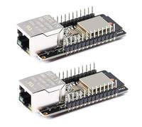 2 Piezas Módulo ESP32 con WT32-ETH01, WT32-ETH01 Módulo de Puerta de Enlace Combinado de Red de Puerto Serie Integrado con WiFi Bluetooth Compatible con Arduino