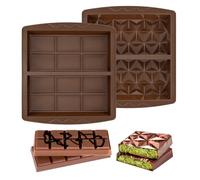 2 Piezas Molde Chocolate Dubai, Molde Turron Silicona, Molde Tableta Chocolate, Moldes Chocolate