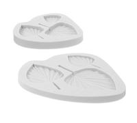 2 Piezas Molde de Silicona, Chocolate y Fondant Blanco | Diseño de Hoja de Palma Detalle Fino, Uso Versátil en Repostería, para Ocasiones Obsequios y Dulces