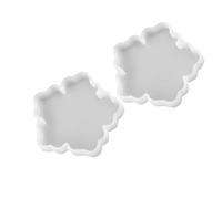 2 Piezas Molde de Silicona Floral Multiusos para Resina, Espejo | Manualidades en Casa o Tienda, Fácil de Lavar y Usar, Color Blanco, Estilo Moderno y Único