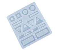 2 Piezas Molde de Silicona para Pendientes DIY y Colgantes | Antiadherente, Fácil de Lavar y Reutilizable, Silicona de Color Claro para Manualidades y Joyería