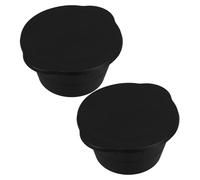 2 Piezas Molde Redondo de Silicona para Baño de Hielo, Negro, 3.6l | Apto para Congelador, Tapa Incluida, Antiadherente Olor, para Cubiteras, Enfriadores y Recuperación