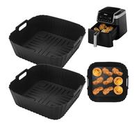 2 Piezas Molde Silicona Freidora de Aire para Ninja Airfryer Max Pro 6.2L AF180EU para Philips HD9270, Moldes Para Freidora de Aire para 6.2L AF181 4.7L AF140EU, Reutilizable Accesorios Para Freidoras