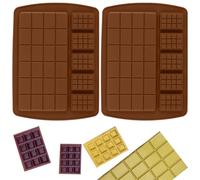 2 Piezas Moldes De Chocolate, Moldes Para Barra Chocolate Profundos De Silicona,Antiadherente Molde de Chocolate, Molde Para Barra Chocolate Dubái,Para DIY Barra De Chocolate,Dulces,Cubitos Hielo