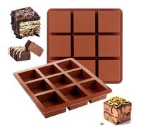 2 Piezas Moldes de Chocolate, Silicona Molde Barra de Chocolate Kit, Antiadherente Molde de Chocolate de Dubái, para DIY Barra de Chocolate