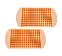 2 Piezas Moldes de Hielo Pequeños 160 Celdas, Bandeja Apilable | Liberación Fácil, Base Gruesa, para Cócteles y Bebidas Frías, Diseño DIY para Frigorífico Doméstico