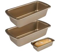 2 Piezas Moldes de Pan Pequeños, 19,5 X 9,5 cm Molde Rectangular Reposteria con Revestimiento Antiadherente, Pasteles y Pudines for French Bread Baking de Acero al Carbono para Hornear Pan, Pasteles