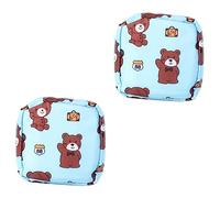 2 Piezas monedero para toallas higiénicas bolsas organizadoras para viajar bolsa de maquillaje de algodón Monederos neceser de viaje bolsa de almacenamiento de toallas sanitarias Healeved