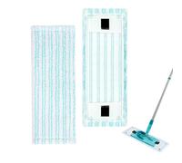 2 Piezas Mopa Funda de Recambio para Leifheit Clean Twist M Ergo Micro Duo, 38x15cm Funda de Microfibra Lavable para Leifheit Mopa Accesorios de Repuesto para Mopas de Suelo para Suelos Lisos