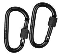 2 Piezas Mosqueton,Mosquetones Pequeños,Mosqueton Pequeño,Carabiner,para Mochilas,Llaves,Botellas de Agua(Negro)
