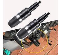 2 Piezas Motocicleta Protección Anticaida Protector Deslizante de Marco para Yamaha MT 125 YZF R125, Almohadillas de Choque de Motocicleta, Protección contra Caídas, D Gray