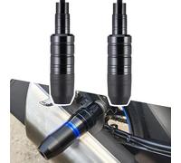 2 Piezas Motocicleta Protección Anticaida Protector Deslizante Marco para Suzuki Grass Tracker 2002-2016, Almohadillas de Choque Motocicleta, Protección Contra Caídas A Black