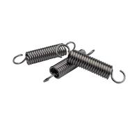 2 Piezas Muelle de extensión de acero para muelles Diámetro del cable 2.5mm/ 0.1", OD 20mm/ 0.79", Longitud libre 400mm/ 15.76", Muelle de tensión con doble gancho