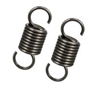 2 Piezas Muelle de extensión de acero para muelles Diámetro del cable 2.5mm/ 0.1", OD 26mm/ 1.02", Longitud libre 280mm/ 11.03", Muelle de tensión con doble gancho
