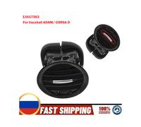 (2 piezas negras) Rejilla de ventilación para panel de ventilación de coche 2201099 13417363 para Opel