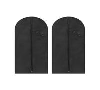 2 piezas negro de forro polar antipolvo bolsa de almacenamiento para ropa del hogar, bolsa de ropa a prueba de humedad, funda protectora a prueba de polvo, adecuada para chaquetas y abrigos (60 x 100