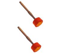 2 piezas Nepal Bowl Stick Music Bowl Stick Sound Bowl Mazo Buddha Singing Bowl Stick Singing Bowl Parts Instrumento musical curativo Decoración del templo para curar instrumento musical
