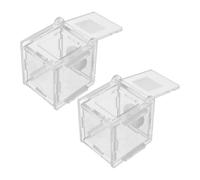 2 piezas Nido de Observación de Insectos 5x4,5x4cm Acrílico | Diseño Modular Transparente, Orificios de Túnel Preperforados, Interior Liso, para Aulas y Estudios Científicos