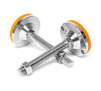 2 Piezas Nivelador de Patas de Muebles de alta Resistencia, Patas de Muebles de Metal Ajustables, con Patas de Tornillo Nivelador de Goma, Gabinete Máquina(Color:M20,Size:D100 x H150 mm)