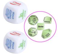 2 Piezas Novedad Juego de Dados Dados Tareas Domésticas Dados Juguete 1 Set