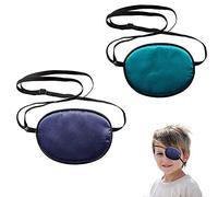 2 Piezas Ojo Parche, Ojo Ajustable Máscara, Parche de Ojo de Seda, Estrabismo Parches Elásticos, Ojos Vagos Parche, Adecuado para El Cuidado de Los Ojos, Ambliopía, Tratamiento de Astigmatismo
