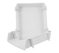 2 Piezas Organizador de Archivos de Escritorio A4 de PP Blanco | Acceso Frontal Fácil, Uso Multiusos, para Revistas y Sobres, Adecuado para Aula y Dormitorio
