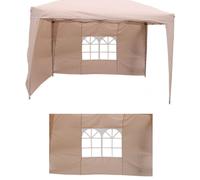 2 piezas pabellón laterales ventana pared lateral pabellón plegable ventana 3...