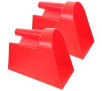 2 Piezas Pala para Pienso de Granero con Mango Ergonómico | Ligera y Rígida, Vertido Fácil, Bordes Suaves, para Cubos y Alimentos de Mascotas en Casa o Exterior