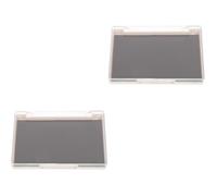 2 piezas Paleta Magnética Vacía para Sombras de Ojos, Plástico, | Tapa Transparente, Montaje Personalizado, Orden Compacto para Contornos E Iluminadores en Tocador o Estudio