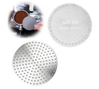 2 Piezas Pantalla de Disco Espresso 58mm, Filtro Acero Inoxidable 304 Café Reutilizable, Filtro para Portafiltro Espresso, Mejora la Extracción y Homogeneidad, Accesorio para Cafetera