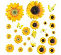 2 Piezas Papel Pintado Pared, Girasol Papel Pintado Autoadhesivo, Impermeable Papel Pintado, Papel Pintado Pared Dormitorio, Papel de Pared Adecuado para Paredes, Puertas, Cestas, Frigoríficos.