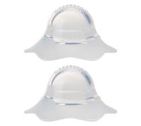 2 piezas/par para corrector de pezones de silicona plateada, extractor en forma de pétalo, dispositivo de succión empotrable plano para techo de invaginación