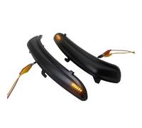 2 Piezas Para 208 Para 2008 2012-2020 Luz Señal Giro Dinámica LED Indicador Espejo Lateral Lámpara Intermitente Luz Señal Giro Luces Indicador(Smoked Lens)