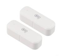 2 piezas para detector de temperatura y humedad interior compatible con Tuya con monitoreo remoto en tiempo real a través de la aplicación For Smart Life