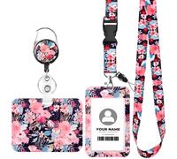 2 piezas para insignia, gargantilla con 2 titulares de tarjetas, titular de insignia, cordón para gargantilla con cierre de mosquetón giratorio para tarjeta bancaria, tarjeta de autobús, llave