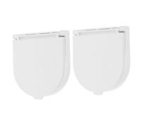 2 Piezas para Interruptor Pulsador Redondo Blanco de 41mm | Diseño Autoadhesivo sin Herramientas, Tapa Abatible para Botones de Encendido, Compatible Electrodomésticos