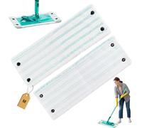 2 Piezas para Leifheit Clean Twist M Micro Duo Fregona Fundas de Recambio Microfibra 33x15cm Kit, para Leifheit Clean Twist M Micro Duo Mopa Lavable Funda, para Descontaminación, Todos los Suelos