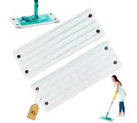 2 Piezas para Leifheit Clean Twist XL Micro Duo Fregona Fundas de Recambio Microfibra 49x15cm Kit, para Leifheit Clean Twist XL Micro Duo Mopa Lavable Funda, para Descontaminación, Todos los Suelos