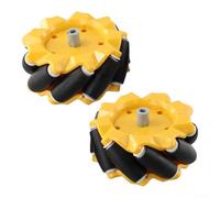 2 piezas para ruedas Mecanum para DIY Smart Robot Cars para robótica y educación STEM