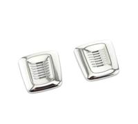 2 Piezas Para X3 Para X5 Y Para Series 3 4 5 6 Embellecedor Cromado ABS Para La Cubierta Interior Del Techo El Micrófono Otros Accesorios Coche Interior(Bright silver)