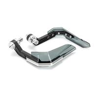 2 Piezas Paramanos Moto para Yamaha TW 200 1992-2024, Protectores De Manos con Forma De Cuerno De Toro Resistentes A CaíDas Y Al Viento,3 Silver