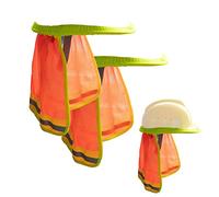 2 Piezas Parasol De Cuello De Malla De ala Completa, 44x27.5cm Parasol Casco Seguridad Protector Solar para Casco Obra Protector, Sombra para El Cuello, Casco Sombra Protección Solar
