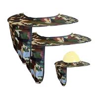 2 Piezas Parasol para Casco Duro Parasol De Seguridad para Casco, Visera de Malla ala Completa, Accesorios, Solar Obra Protector con Alta Visibilidad Y Reflectante
