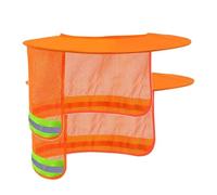2 Piezas Parasol para Casco Duro, Protector Solar Sombrero Duro, Cuellos De Malla Transpirable Descubiertos con Visera Cascos, Alta Visibilidad Y Reflectantes, para Casco Obra Protector