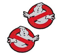 2 Piezas Parche Bandera Bordada Compatible Con Ghostbusters Removible Parche Militar Parche Bordado Anillo Gancho Parche Táctico Aplicación para Ropa Mochilas Exterior Chaqueta Bolsos Arnés Chaleco