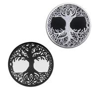 2 Piezas Parche Bandera El Árbol La Vida, La Runa Nórdica Removible Parche Bordado Anillo GanchoTáctico Aplicación para Chaleco Arnés Jean Chaqueta Ropa Bolsos