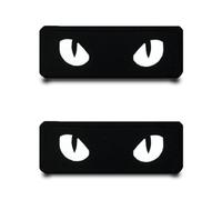 2 Piezas Parche Bandera Insignia Ojos Gato Reflectantes Removible Militar Parche Bordado Anillo Gancho Parche Táctico Aplicación para Ropa Bolsos Arnés Jean Chaleco Mochilas Exterior Chaqueta