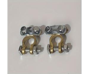 2 piezas/pareja de terminales de batería, conectores tipo tornillo, abrazaderas para coche, camión, furgoneta, camión, caravana, piezas para autocaravana